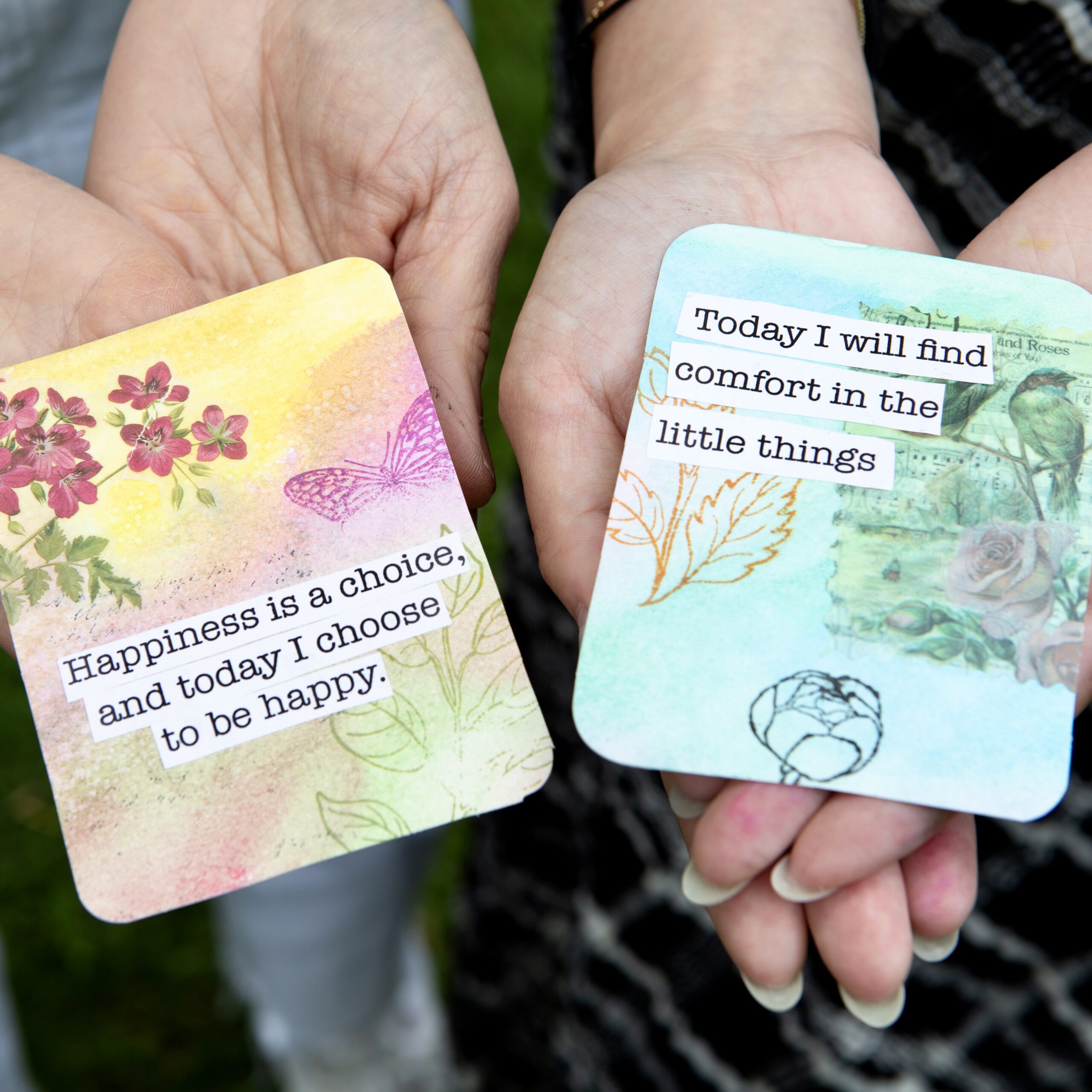 Affirmation cards with two quotes-Toronto-Heartfelt Workshops