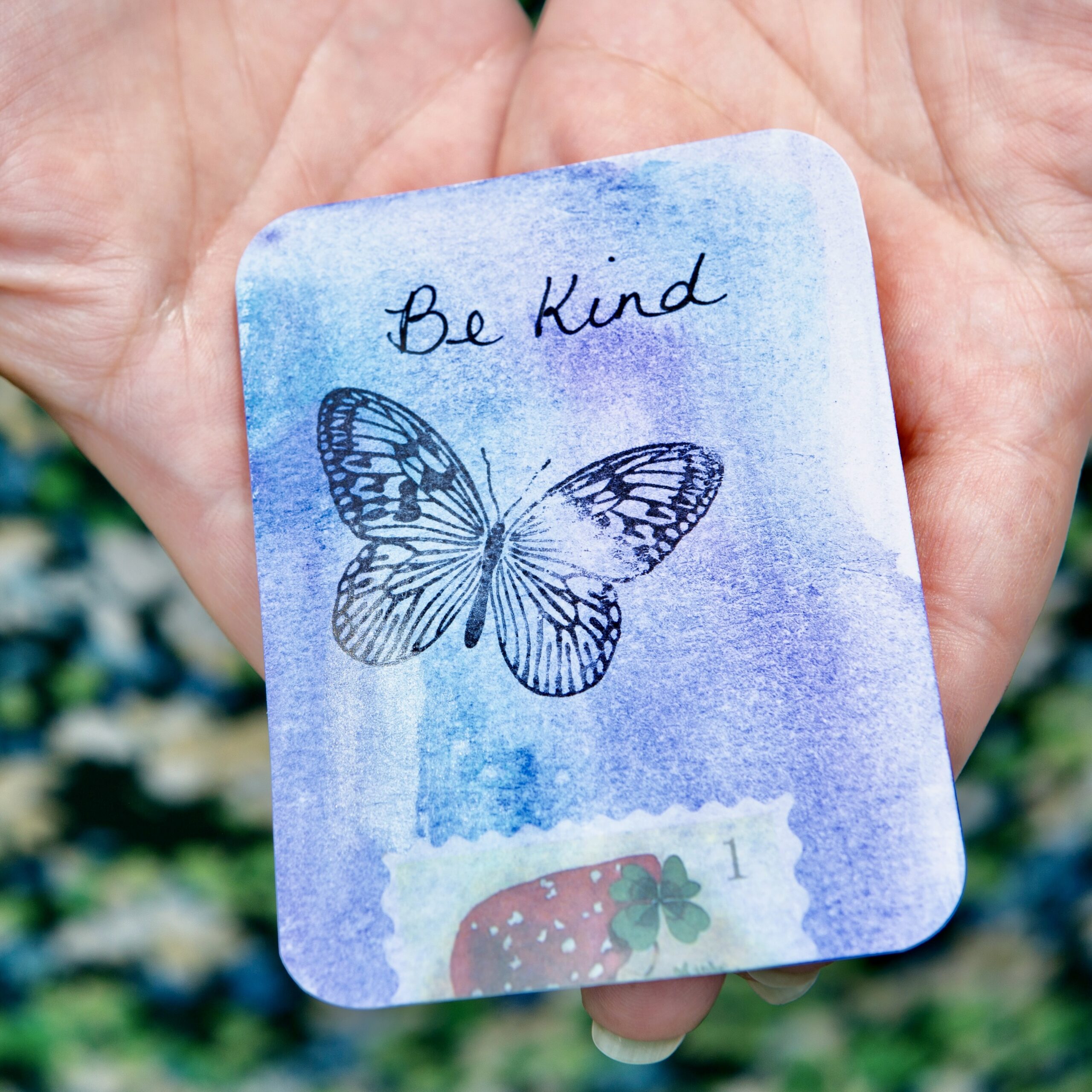 Be kind Affirmation card-Heartfelt workshop-Toronto-Self care