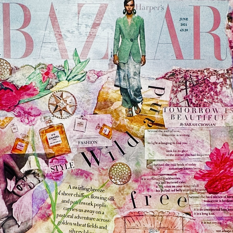 Harpers Bazzar-Mixed media art-Toronto-Heartfelt workshops