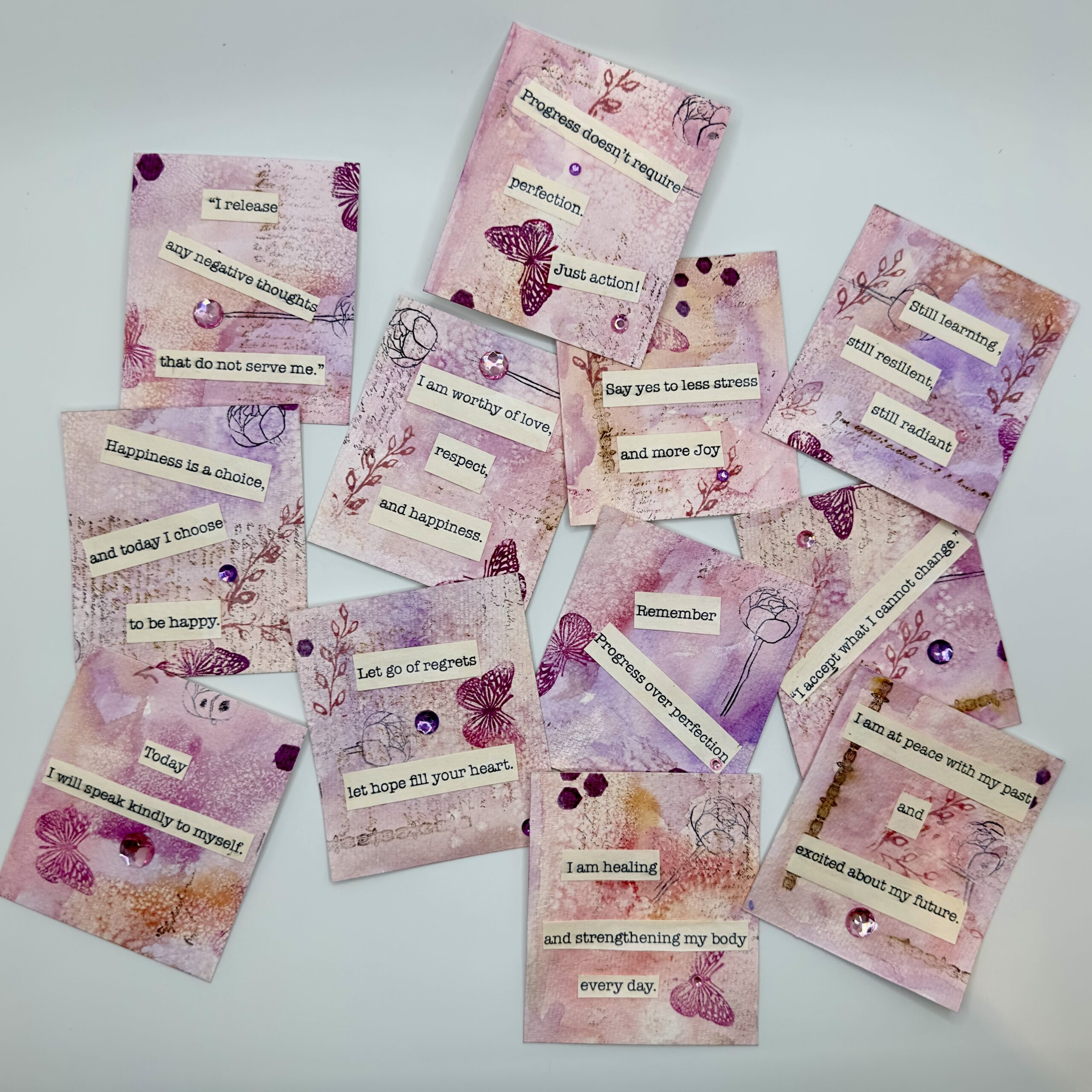Heartfelt workshops-Toronto-Pocket power Affirmation cards