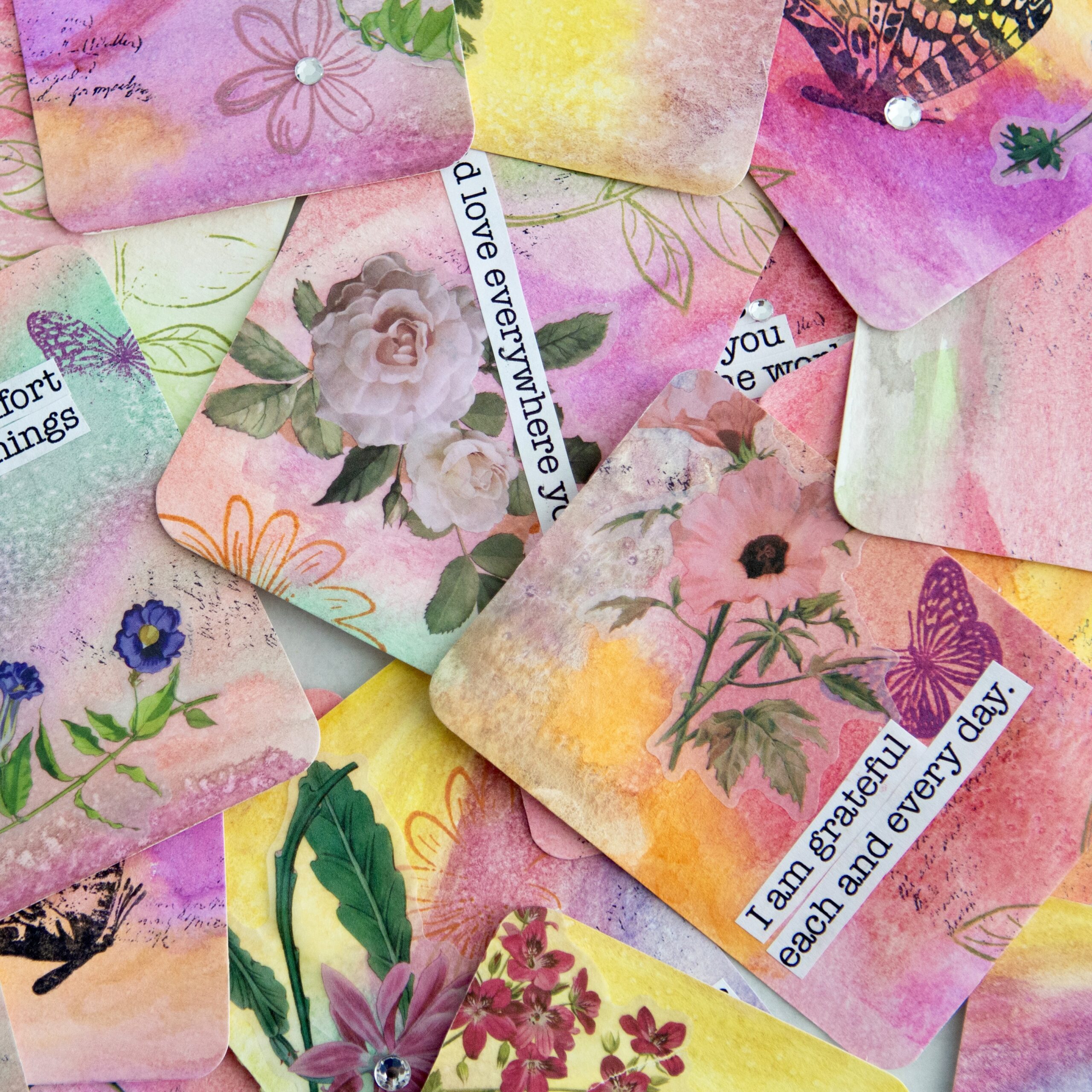 Hot pink Affirmation cards-Toronto- Heartfelt workshop